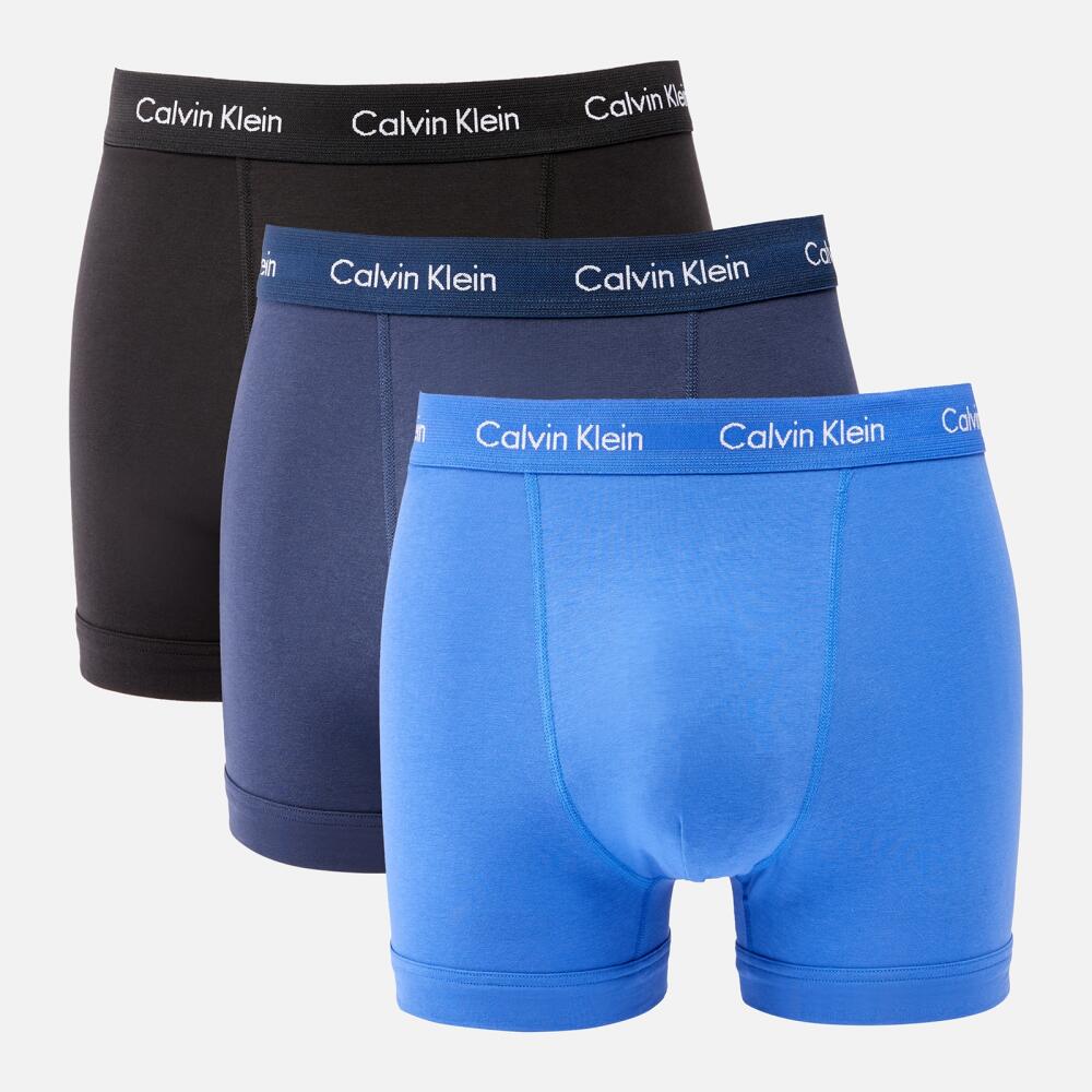 Calvin Klein Three-Pack Cotton-Jersey Trunks Cover