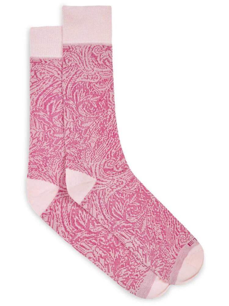 ETRO pink paisley-jacquard socks Cover