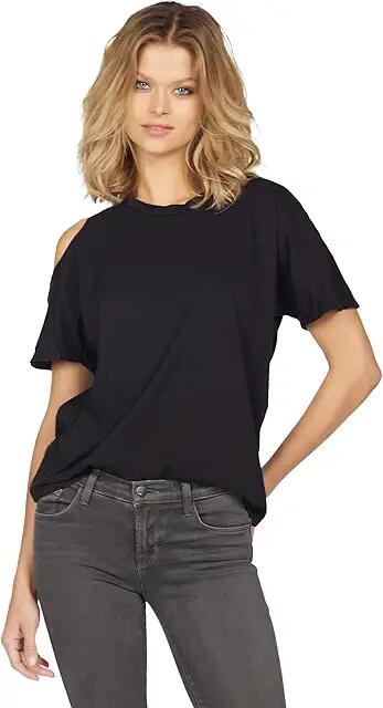 Michael Lauren Andreo Open Shoulder Tee (Black) Women's Clothing Cover