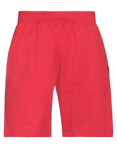 Ea7 Man Shorts & Bermuda Shorts Red Cotton Cover