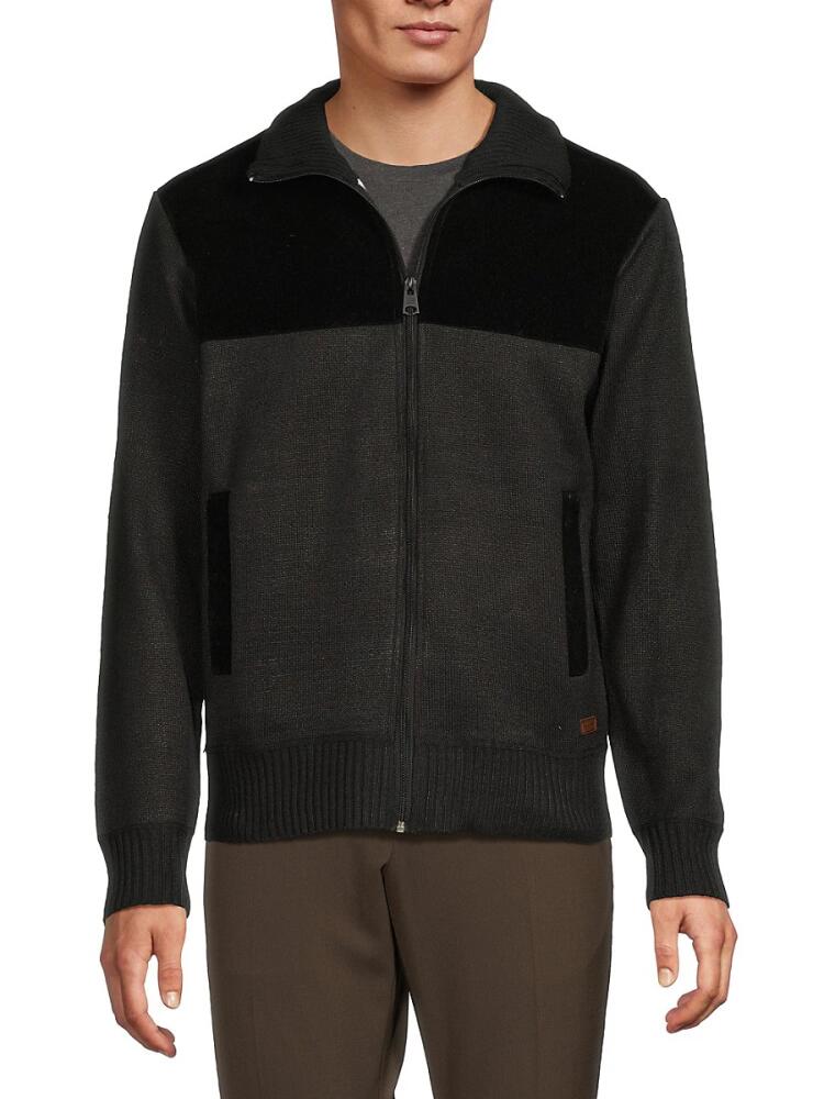 BUFFALO David Bitton Men's Watchman Colorblock Jacket - Black Cover