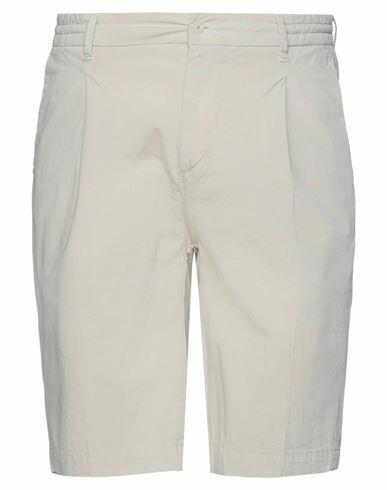 0/zero Construction Man Shorts & Bermuda Shorts Beige Cotton, Elastane Cover