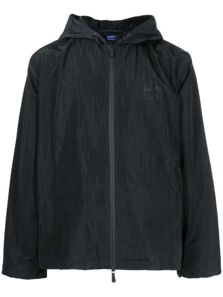 Kiton zip-up hooded jacket - Blue Cover