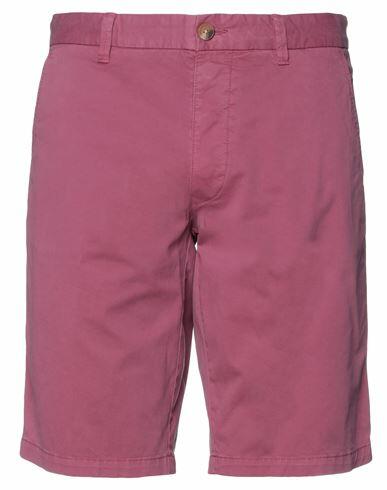 Blauer Man Shorts & Bermuda Shorts Mauve Cotton, Elastane Cover