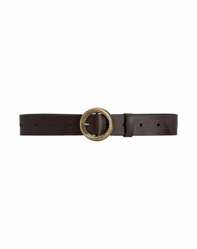 8 By Yoox Leather Belt Woman Belt Cocoa Bovine leather Cover