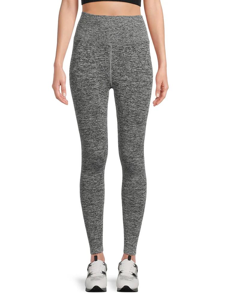 Spiritual Gangster Women's Love Textured Leggings - Heather Grey Cover