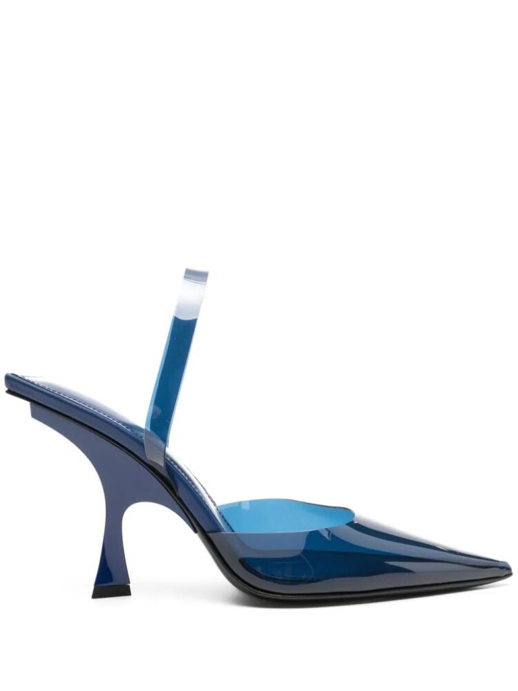 The Attico Ester 95mm slingback pumps - Blue Cover