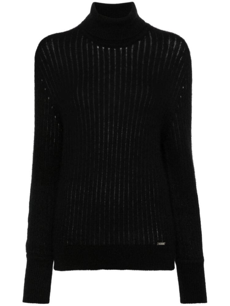 Kiton roll-neck ribbed-knit jumper - Black Cover