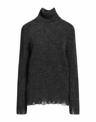 Junya Watanabe Woman Turtleneck Steel grey Mohair wool, Nylon, Wool Cover