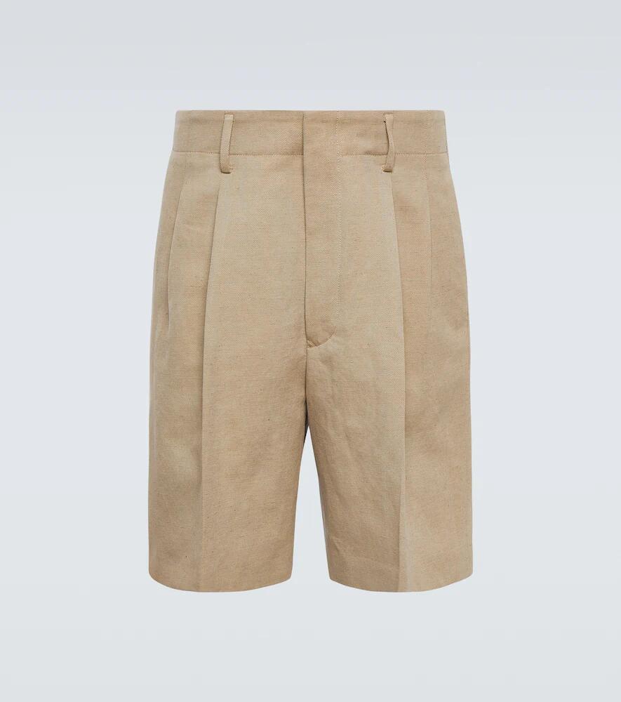 Loro Piana Joetsu cotton and linen twill Bermuda shorts Cover