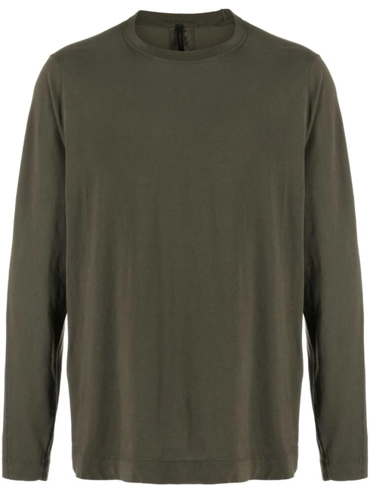 Transit long-sleeve cotton T-shirt - Green Cover