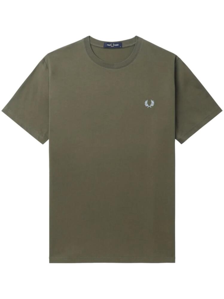 Fred Perry logo-embroidered cotton T-shirt - Green Cover