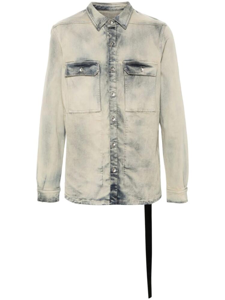 Rick Owens DRKSHDW stonewashed denim jacket - Blue Cover