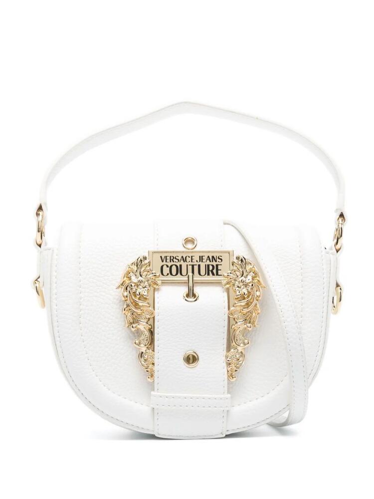 Versace Jeans Couture logo belt-buckle shoulder bag - White Cover