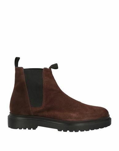 Alberto Guardiani Man Ankle boots Dark brown Leather Cover