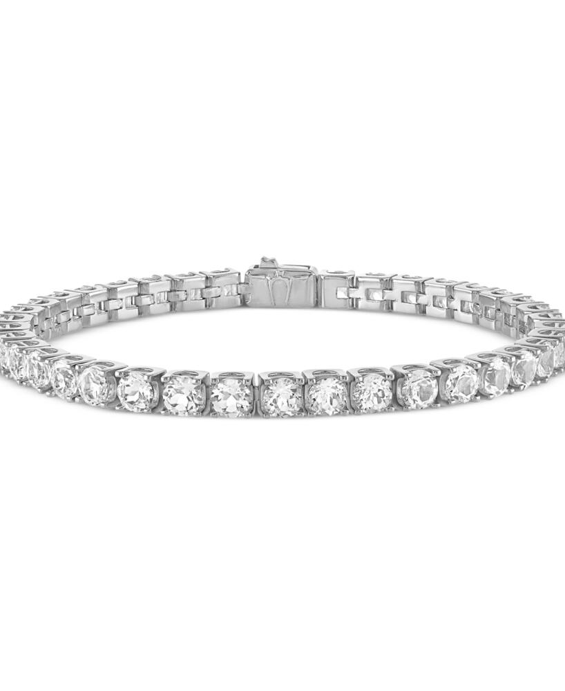 Bulova Men's Icon White Topaz (1/10 ct. t.w.) Tennis Bracelet in Sterling Silver - Na Cover