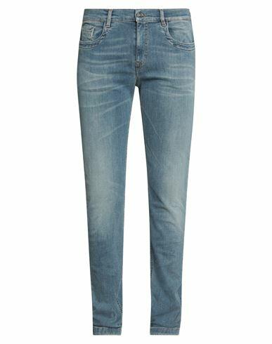 Bikkembergs Man Jeans Blue Cotton, Elastomultiester, Elastane Cover