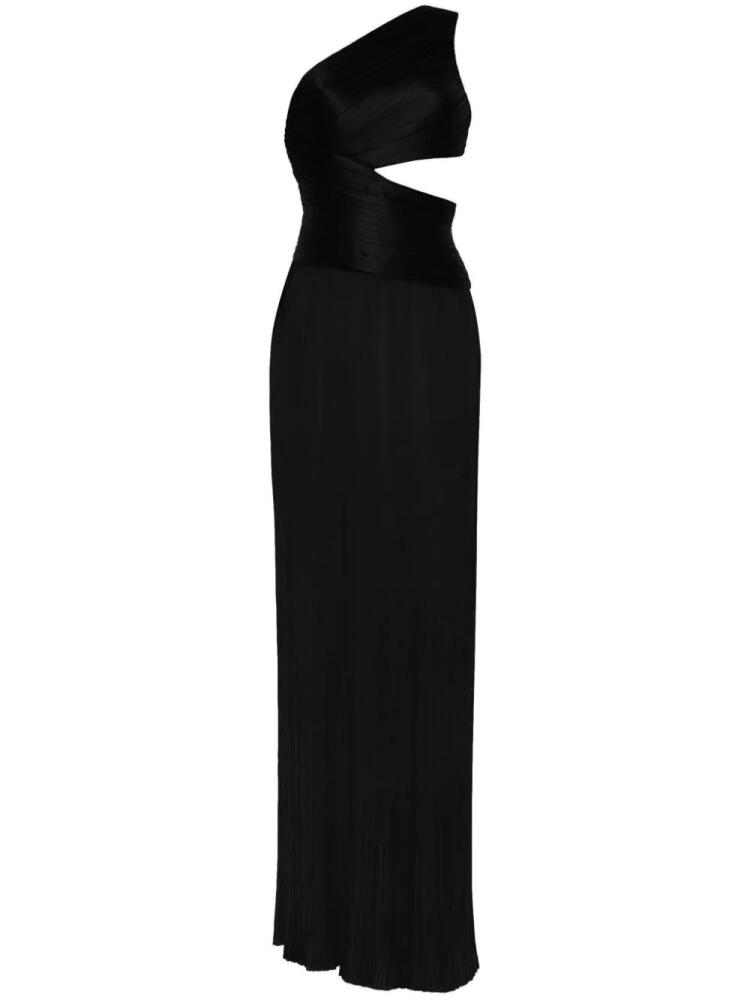 Adam Lippes Delphos pleated charmeuse gown - Black Cover