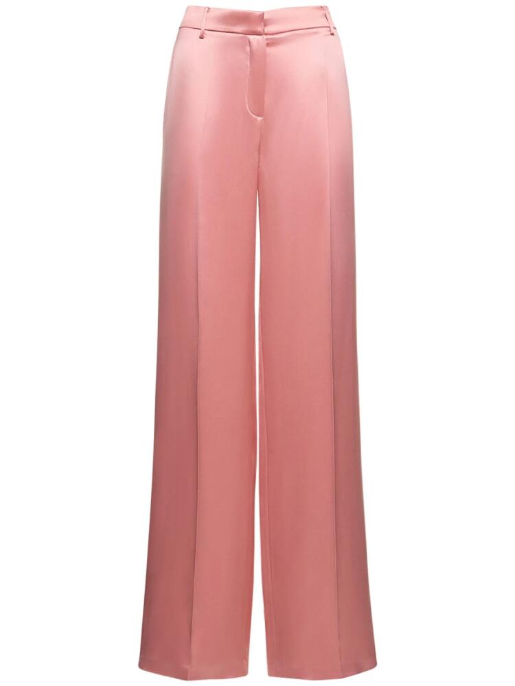 MAGDA BUTRYM Silk Satin Straight Pants Cover