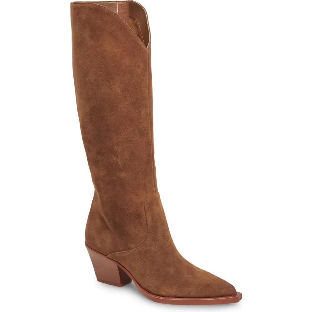 Dolce Vita Raj Pointed Toe Knee High Boot in Brown Suede Cover