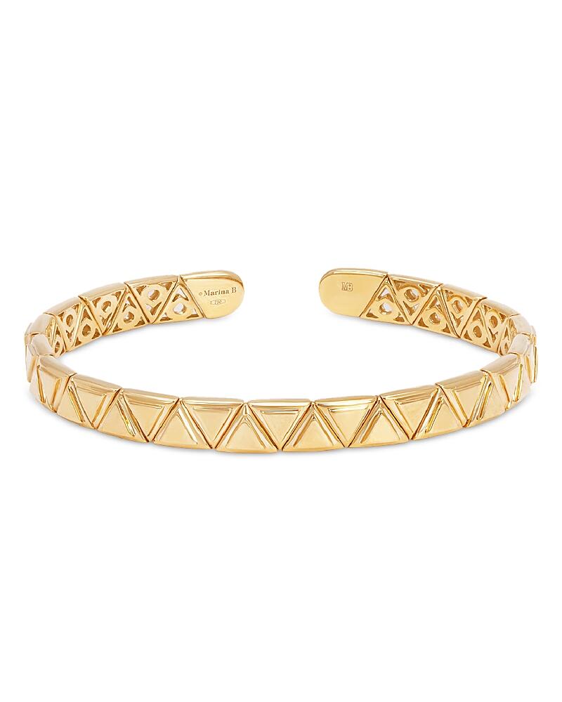 Marina B 18K Yellow Gold Triangolini Bangle Bracelet Cover