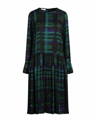 Rosso35 Woman Midi dress Green Viscose Cover