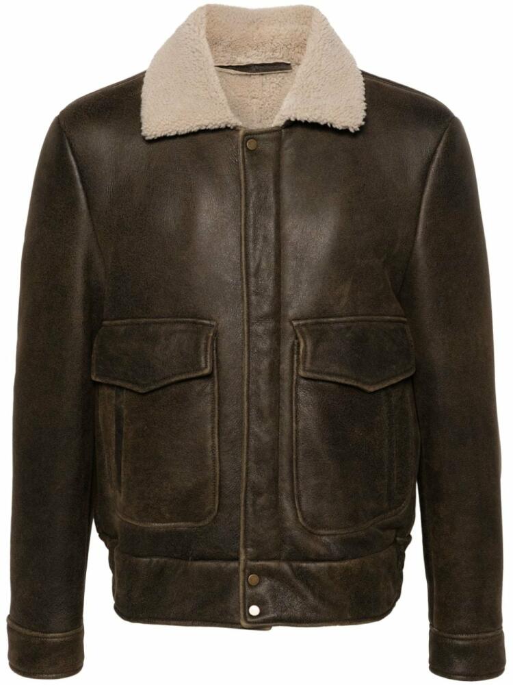 Salvatore Santoro logo-appliqué jacket - Brown Cover