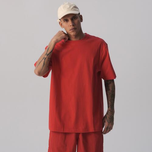 LCKR Mosswood Basic T-Shirt - Mens Red/Red Cover