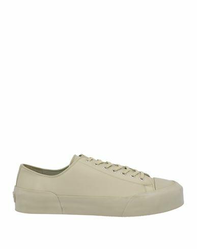 Jil Sander Man Sneakers Sage green Leather Cover