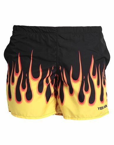 Yes I Am Man Swim trunks Black Polyester Cover