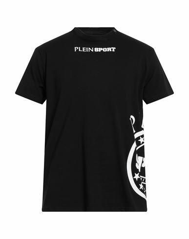 Plein Sport Man T-shirt Black Cotton Cover