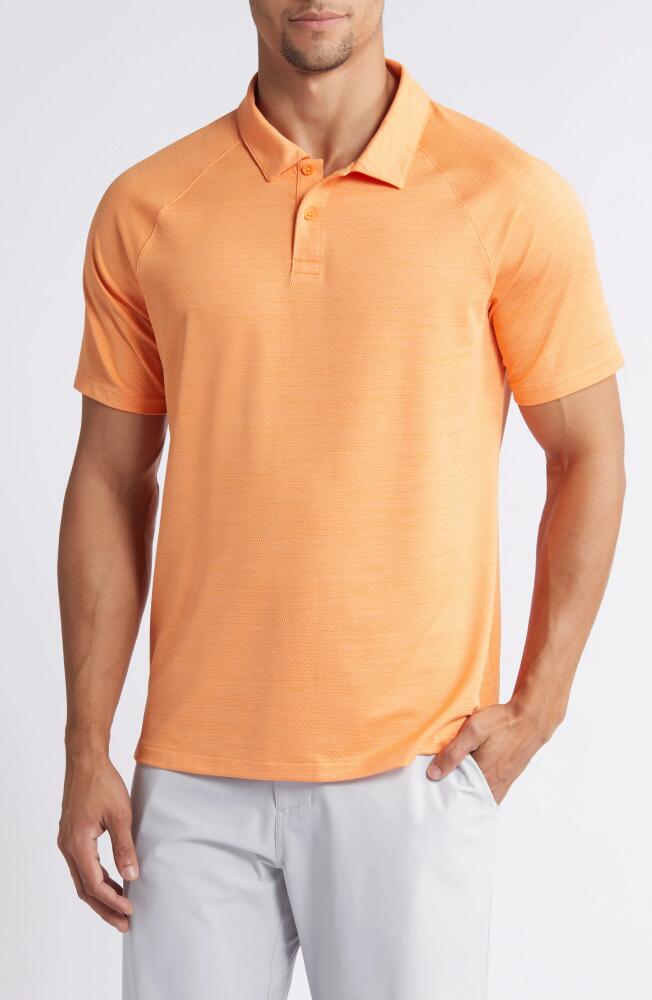 zella Chip Performance Golf Polo in Orange Pastel Cover