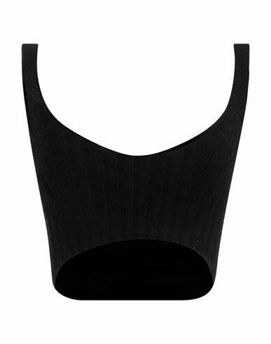 Sfizio Woman Top Black Acrylic, Nylon, Mohair wool, Wool Cover