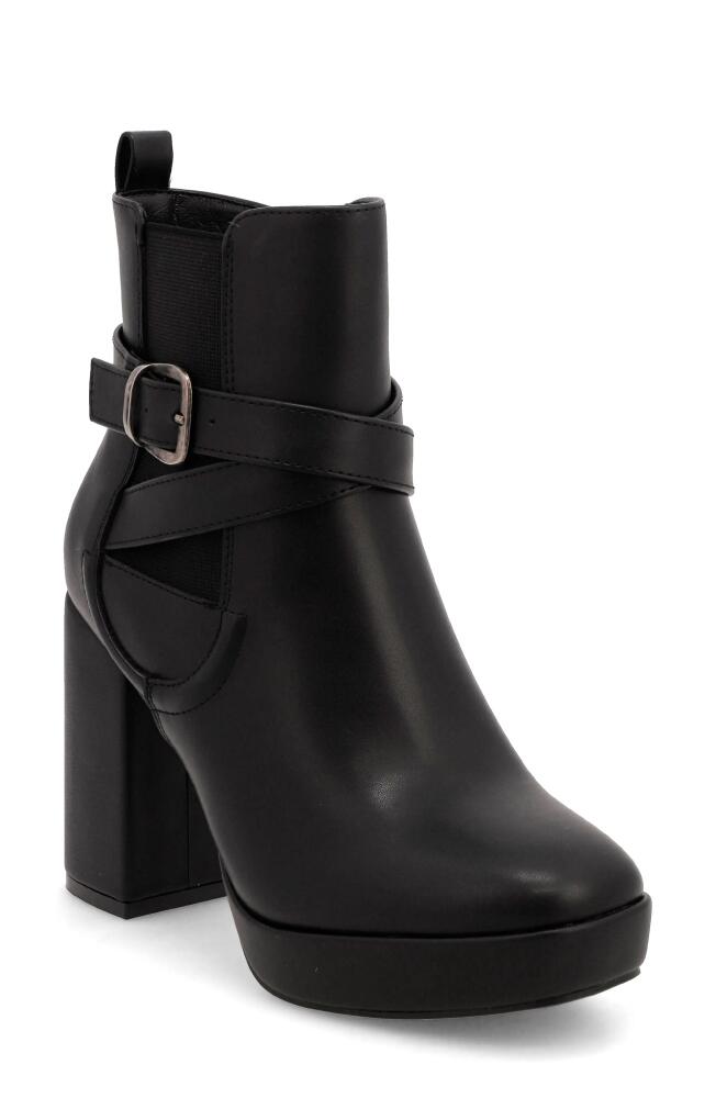 MIA Esther Block Heel Platform Bootie in Black Cover