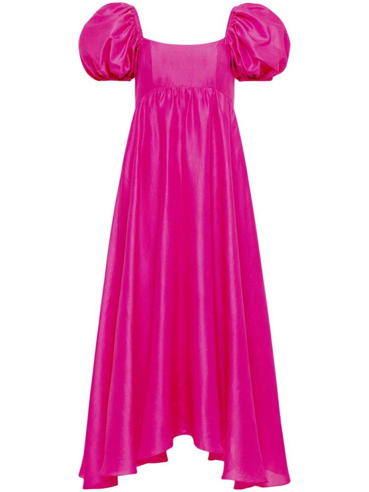 AZEEZA Rory silk midi dress - Pink Cover