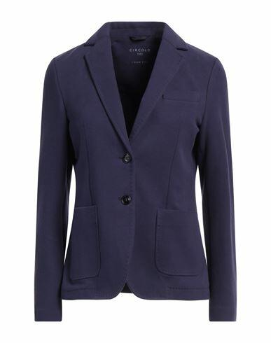 Circolo 1901 Woman Blazer Purple Cotton, Elastane Cover