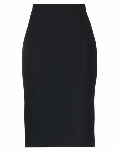 Alexander Mcqueen Woman Midi skirt Black Viscose, Acetate Cover