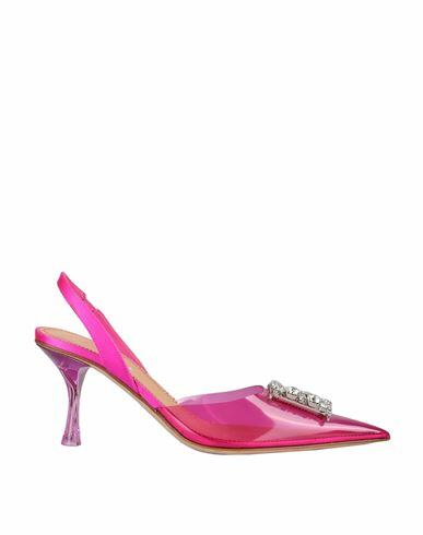 Dsquared2 Dsquared2 Embellished Logo Slingback Pumps Woman Pumps Fuchsia Other Fibres Cover