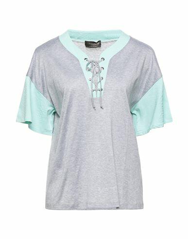 Trussardi Woman T-shirt Turquoise Cotton, Cupro, Elastane Cover