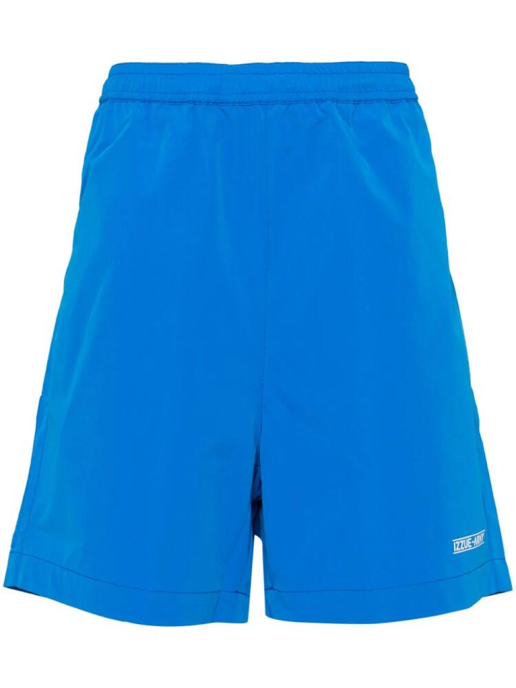 izzue elasticated waistband shorts - Blue Cover