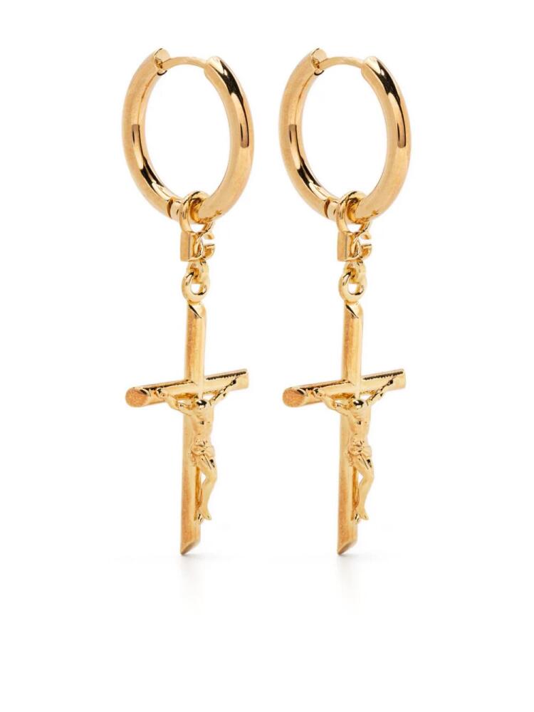 Dolce & Gabbana DNA pendant hoop earrings - Gold Cover