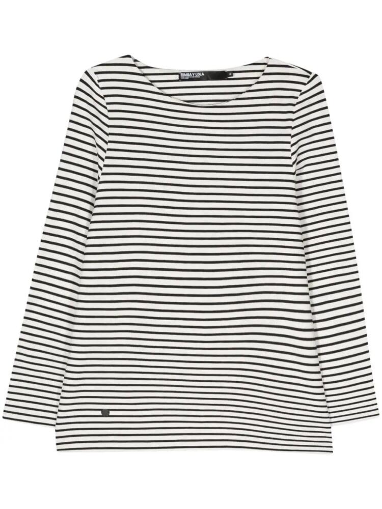 Bimba y Lola long-sleeve striped T-shirt - Black Cover