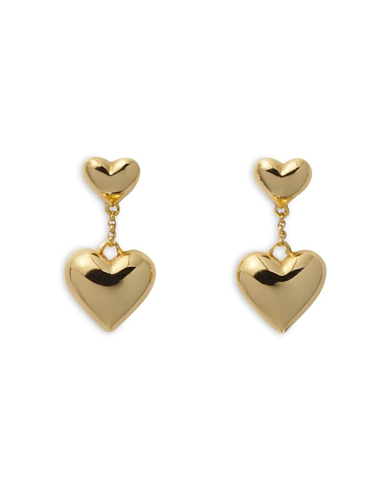 Maje Polished Double Heart Drop Earrings Cover