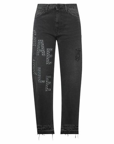 Gaëlle Paris Woman Jeans Black Cotton Cover