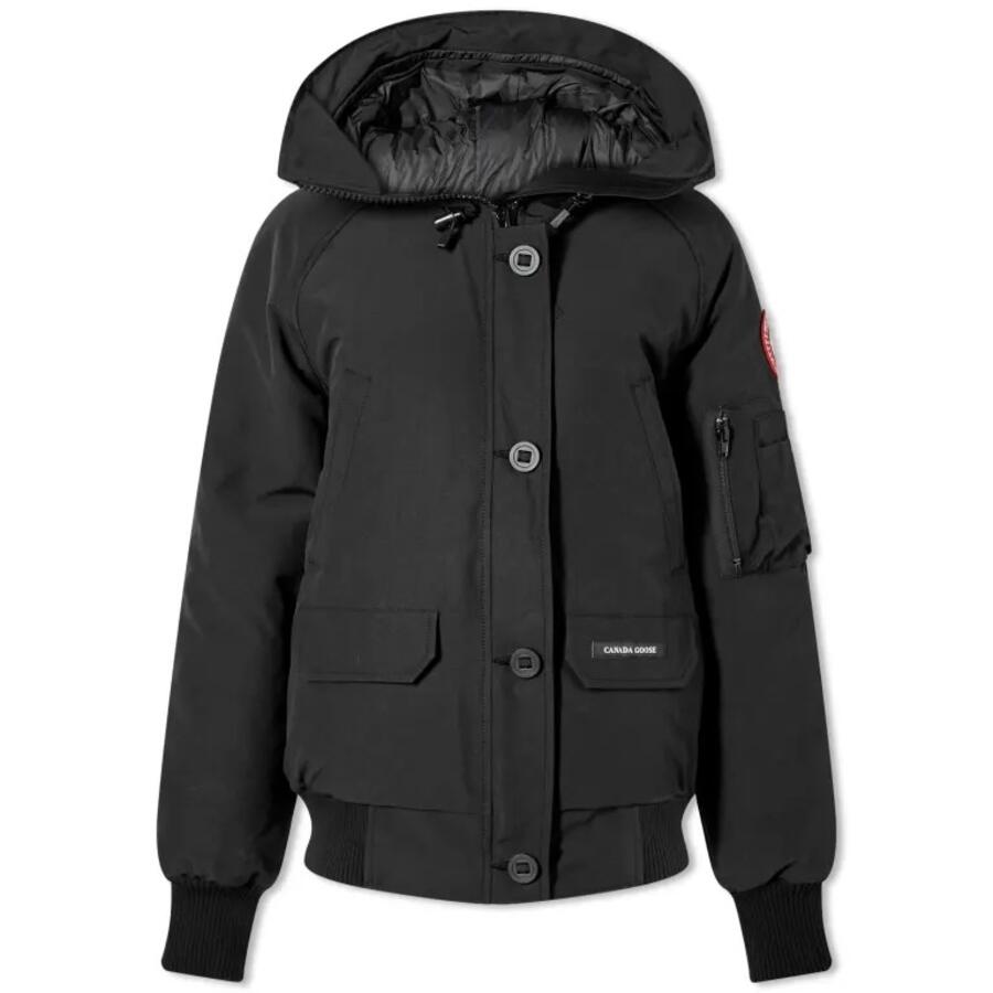 Canada Goose Ladies Black Chilliwack Bomber Cover