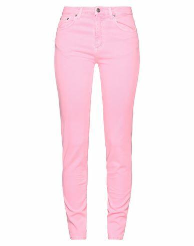 Department 5 Woman Pants Pink Cotton, Elastomultiester, Elastane Cover