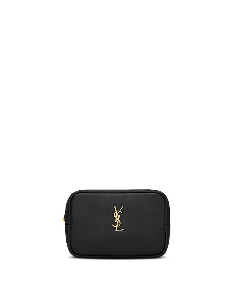 Saint Laurent Cassandre Mini Cosmetic Pouch in Lambskin Cover