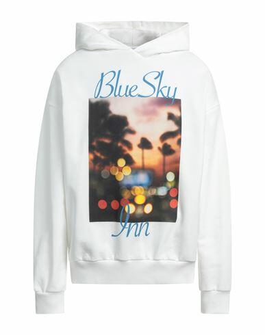 Blue Sky Inn Man Sweatshirt White Cotton Cover