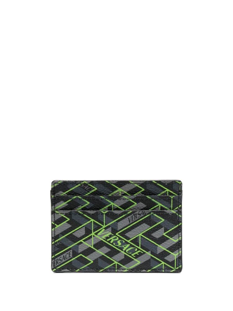 Versace maze-print cardholder - Black Cover