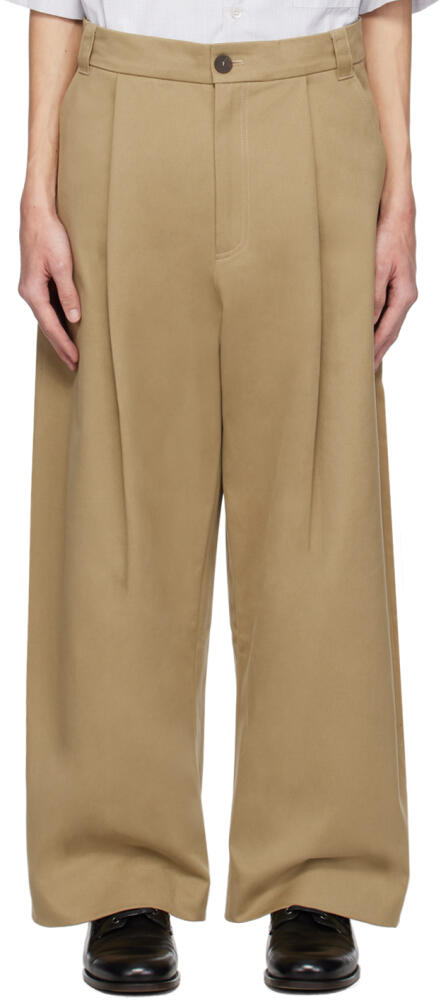 Studio Nicholson Tan Sorte Trousers Cover